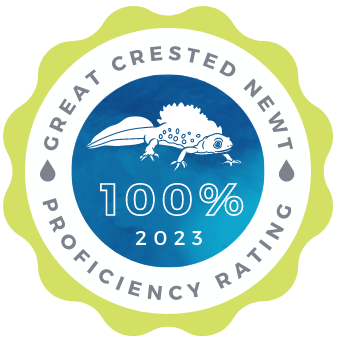 Great Crested Newt eDNA proficiency badge